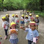 ひよこ組、ことり組　下鴨神社へお散歩　５月17日