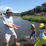 ことり組　高野川で川遊び　９月８日(金)