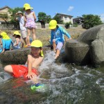 ことり組　高野川で川遊び　９月８日(金)