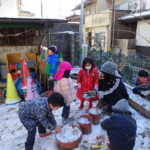 雪がふったよ！　1月25日（木）