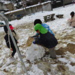 今日も雪遊び　1月21日（金）