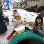 今日も雪遊び　1月21日（金）